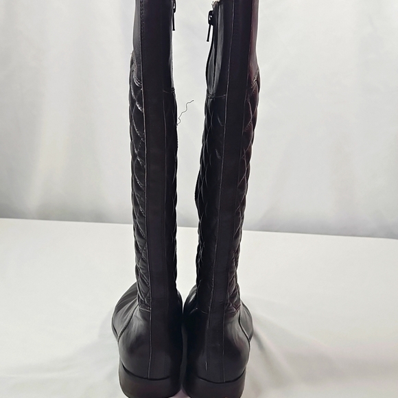 Corso Como Womens Dark Brown Leather Quilted Knee High Boots Size 6.5 - Picture 5 of 7